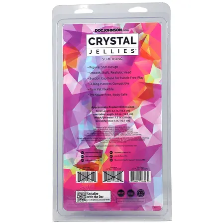 Doc Johnson Crystal Jellies Slim 6.5