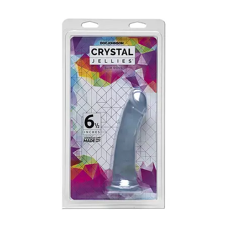 Doc Johnson Crystal Jellies Slim Model 6.5'' Providna usisna baza