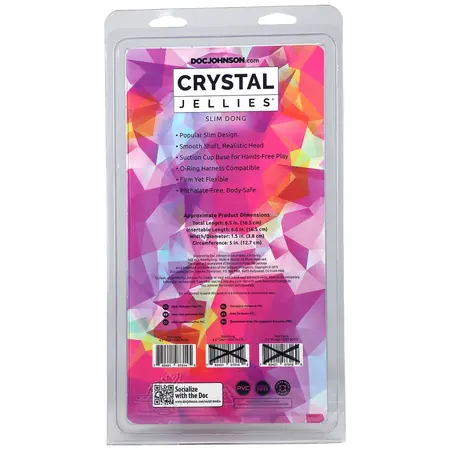 Doc Johnson Crystal Jellies Slim Model 15 cm - Providni intimni alat