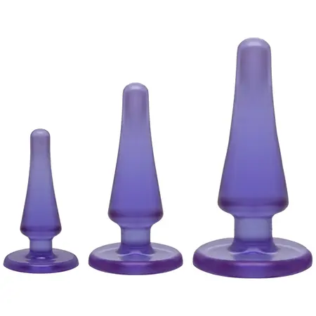 Doc Johnson Crystal Jellies Training Kit Transparent Flexible Set