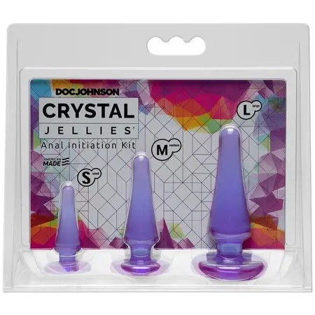 Doc Johnson Crystal Jellies Training Kit Transparent Flexible Set