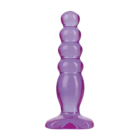 Doc Johnson Crystal Jellies Analni čep 12 cm - Fleksibilni stepenasti dizajn