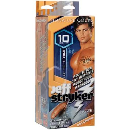 Doc Johnson Jeff Stryker Model with Vac-U-Lock Suction Cup, 25 cm, Beige