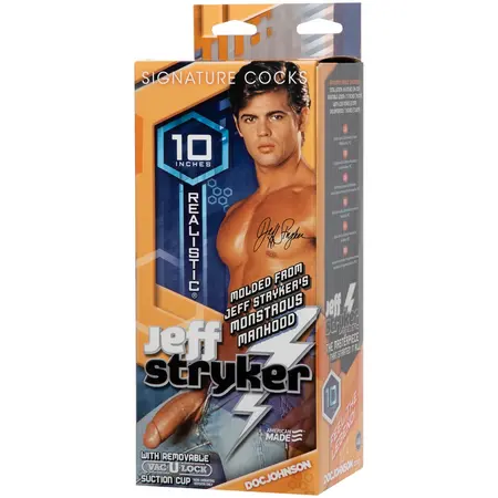 Doc Johnson Jeff Stryker Model with Vac-U-Lock Suction Cup, 25 cm, Beige