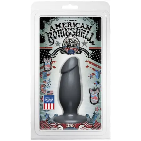 Doc Johnson American Bombshell Fat Man Intimni čep Gun Metal XL