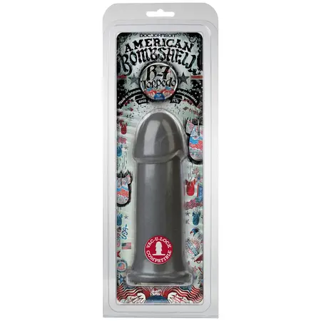 Doc Johnson American Bombshell B-7 Torpedo Large Plug 18 cm Grey