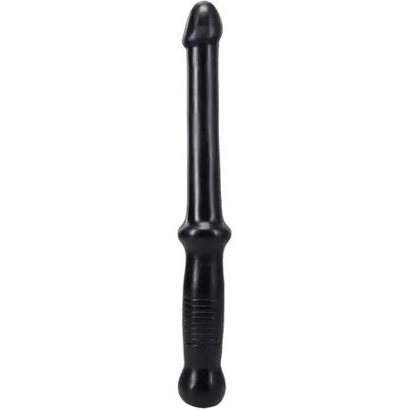 Doc Johnson Anal Probe Push Fleksibilna PVC šipka Crna 18 cm