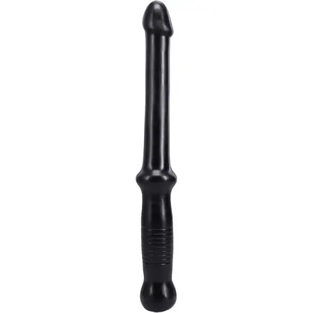 Doc Johnson Anal Probe Push Fleksibilna PVC šipka Crna 18 cm