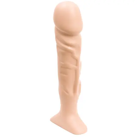 Doc Johnson Thin Tool Black - Compact Anatomical Model with Flat Base