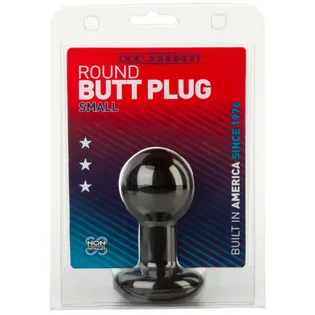 Doc Johnson Round Plug Sil-A-Gel Petite Intimate Trainer Black
