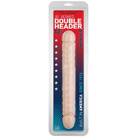 Doc Johnson Jr. Veined Double Ended Flexible Model 30 cm Black/White