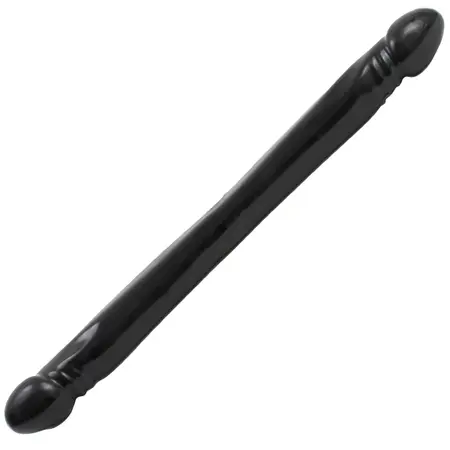 Doc Johnson Double Header Smooth Intim Masina 45 cm PVC Crna