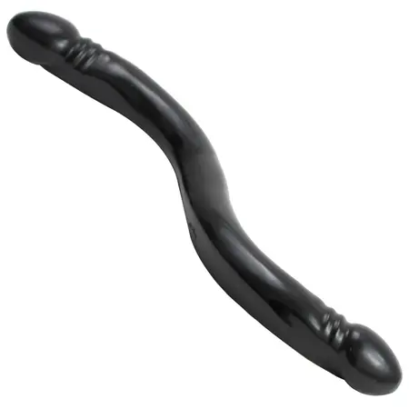 Doc Johnson Double Header Smooth Intim Masina 45 cm PVC Crna