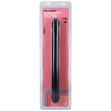 Doc Johnson Double Header Smooth Intim Masina 45 cm PVC Crna