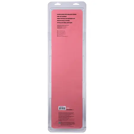 Doc Johnson Double Header Smooth Intim Masina 45 cm PVC Crna