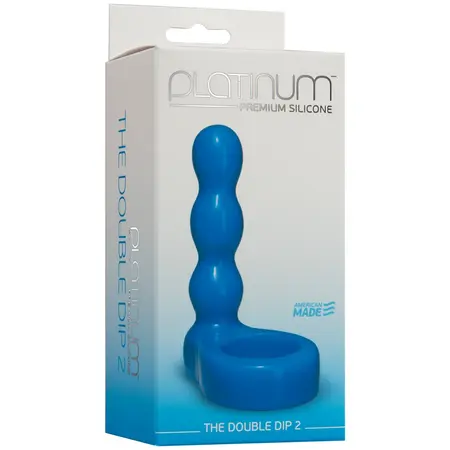 Doc Johnson The Double Dip 2 Silicone Dual Channel Plug Black