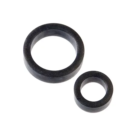 Doc Johnson The C-Rings Silicone Duo Comfort Set Charcoal & White