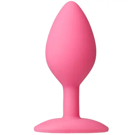 Doc Johnson The Minis Spade Silicone Plug Medium Black 3.5