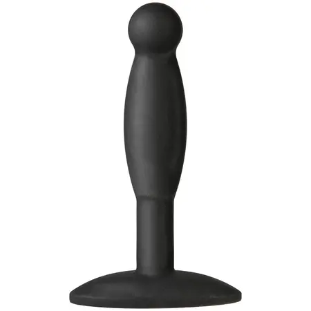 Doc Johnson The Minis Smooth Plug Medium Platinum Silicone Black