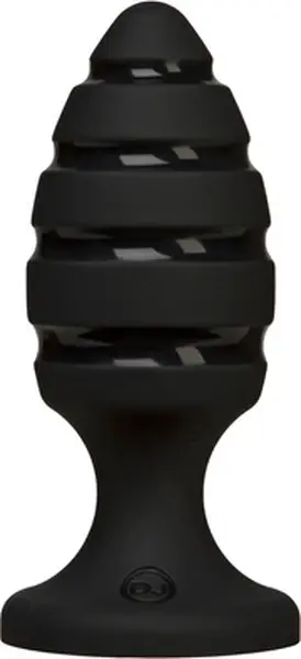 Doc Johnson The Blast Intimate Plug Platinum Silicone Black 11.4 cm