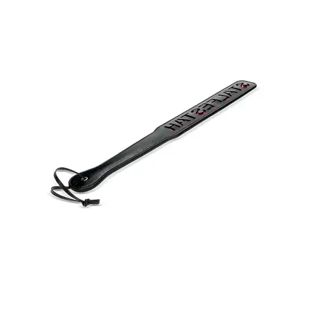 Ouch! HATSEFLATS Rectangular Paddle with Engraved Text, Black