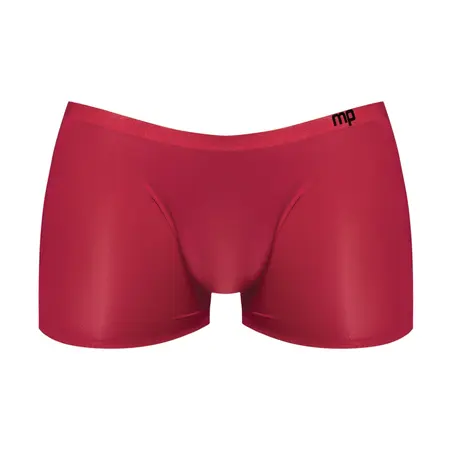 Male Power Seamless Sleek Mini Shorts M Red Wine Low-Rise Design
