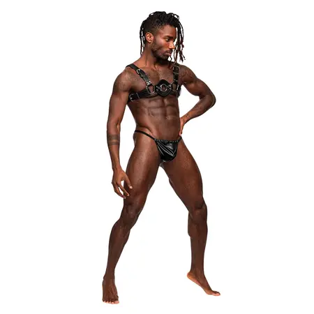 Male Power Libra Podesivi Pojas od Imitacije Kože Crni One Size