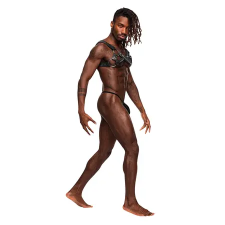 Male Power Virgo Podesivi Pojas Imitacija Kože Crni One Size