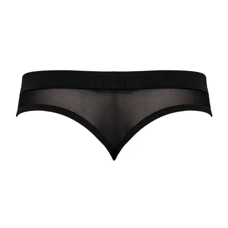 Male Power Hose Thong L/XL Black - Low Rise Waistband Design