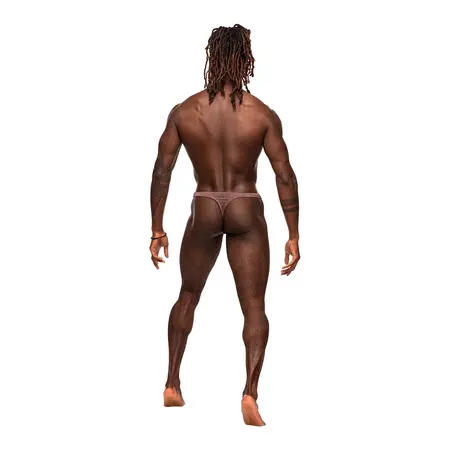 Male Power Inter-Mingle Bong V Thong S/M Mauve - Contoured Comfort Fit