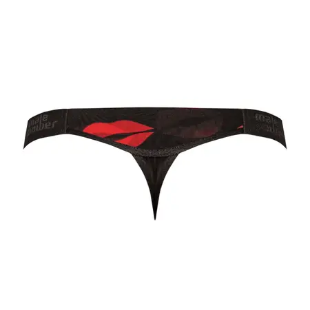 Male Power Microstring L/XL Intimate Thong Black Comfort Fit