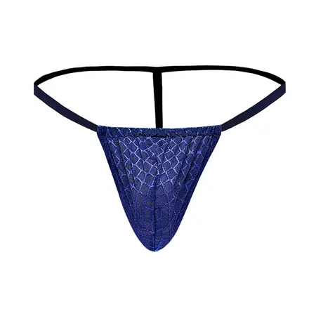 Male Power Diamond Mesh Adjustable Strap Navy One Size