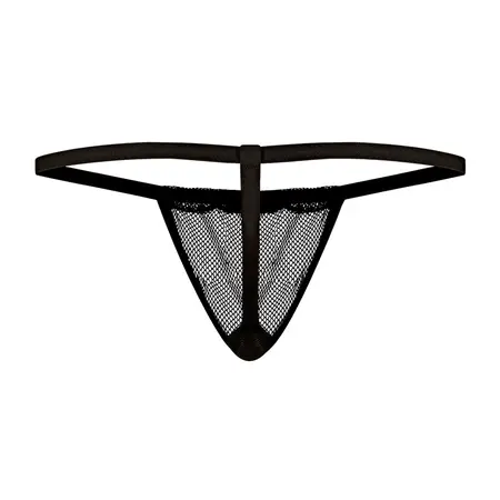 Male Power Stretch Net Comfort Posing Strap One Size Black