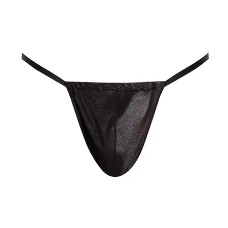 Male Power Satin Spandex Comfort Strap Black One Size