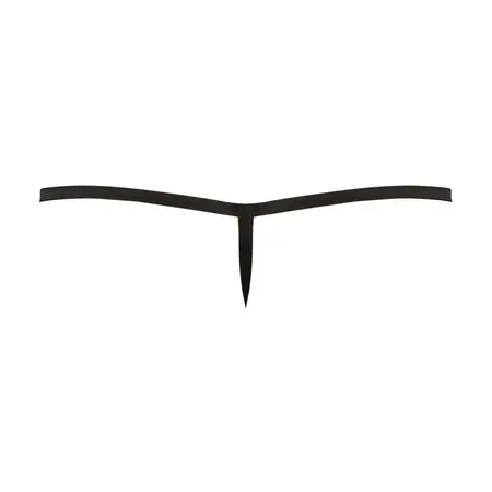Male Power Liquid Onyx Posing Strap Black One Size Comfort Fit