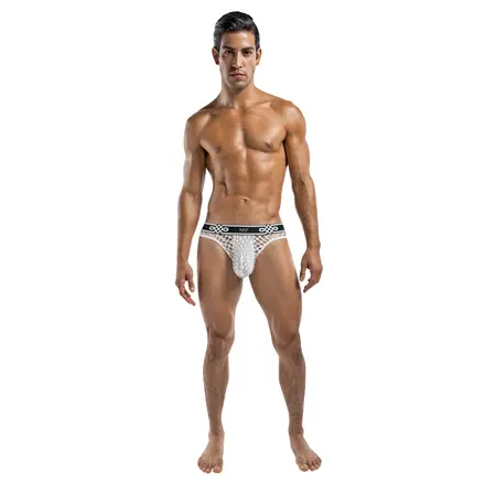 Male Power Lo Rise Thong L/XL White - Low-Cut Comfort & Signature Waistband