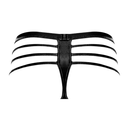 Male Power Cage Matte Thong L/XL Crna - Trakasti Udoban Dizajn