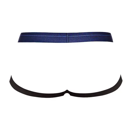Male Power Diamond Mesh Jock Ring S/M Navy - Comfort Elastic Support