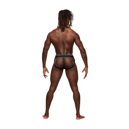 Male Power Modal Rib Jockstrap L/XL White - Comfort Fit Support