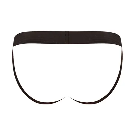 Male Power Satin Spandex Jock S/M Black - Comfort Fit & Signature Waistband