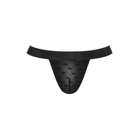 Male Power Heart Breaker Jockstrap L/XL Black Comfort Waistband
