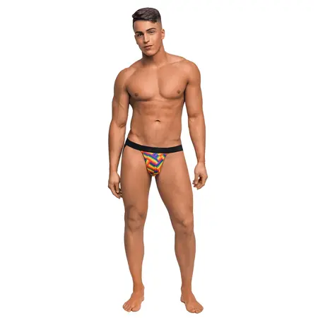 Male Power Pride Fest Jockstrap L/XL - Vibrant Low Rise Support