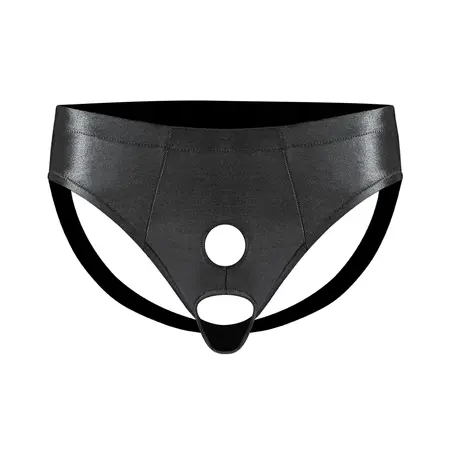 Male Power Extreme Jockstrap M Black - Double Hole Design