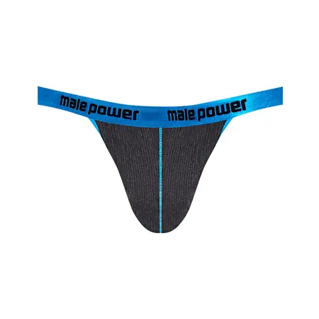 Male Power Uplift Jock S/M Black - Supportive Satin Waistband Underwear