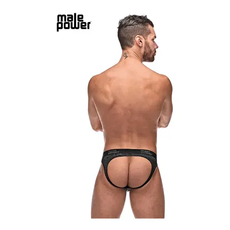 Male Power Impressions Moonshine Jock Brief L/XL Crna - Udobno prijanjanje