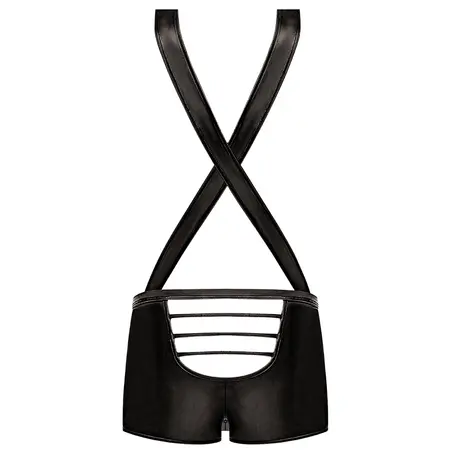 Male Power Back Singlet L/XL Black - Strappy Comfort Design