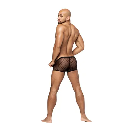 Male Power Heart Breaker Mini Short M Black Low Waist Comfort Fit