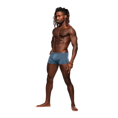 Male Power Mini Short S Plava - Nizak struk rastegljive gaćice