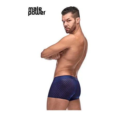Male Power Mini Short L Navy - Diamond Mesh Comfort Fit Underwear