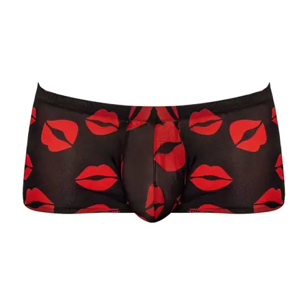 Male Power Kiss Me Mini Short S - Low Rise, High-Cut Comfort Fit